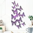 thumbnail image 1 of Vaidha 12PCS Metal Texture Hollow Wall Sticker, 1 of 6