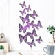thumbnail image 1 of 12 pegatinas de pared de mariposa hueca con textura de metal 3D. Wmkox8yii fhajkh536, 1 of 6