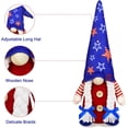 thumbnail image 4 of Ayieyill 4th of July Gnome Decorations, Handmade Mr & Mrs USA Swedish Tomte Patriotic Gnomes Plush Table 2Pcs, Memorial Day Decorations, 4 of 7
