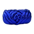 thumbnail image 1 of Hilo grueso, hilo voluminoso, tejido a mano, suave, 500 g, longitud 15 m, hilo para tejer a mano, peso del hilo Azul de zafiro, 1 of 9
