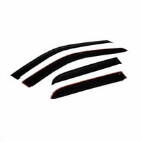 4pcs Window Visor Rain Guards Compatible with Ford F150 Crew Cab, 2009-2014, 1999-2016 Dark Smoke Wind Deflectors, UV-Resistant