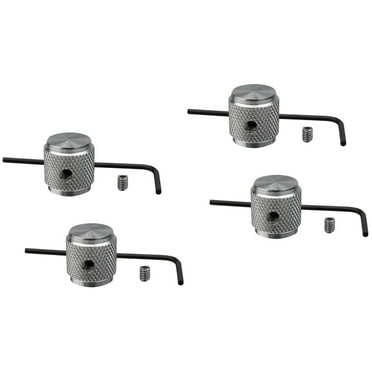 Electric Guitar Volume Knob Metal Tone Radio DIY Knobs Control Adjust All Aluminum 4 Sets