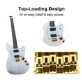 thumbnail image 4 of 6 String Guitar Bridge Replacement, Zinc Alloy Electric Guitar Saddle Bridge Musical Instrument Accessory, 4 of 8