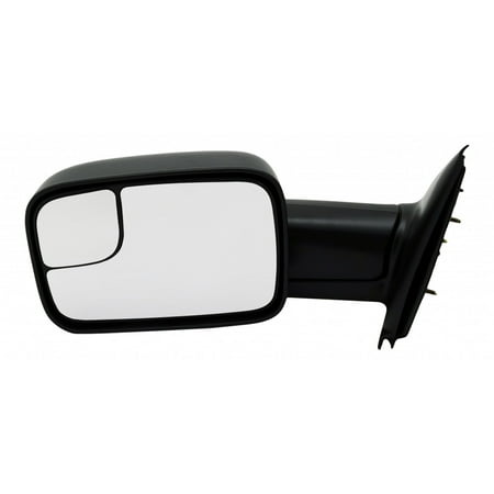 For Dodge Ram 2500 2003-2009 Towing Mirror Driver Side | Manual | Textured | Replacement For CH1320227 | 55077493AN