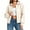 Apricot, variant on Womens Oversized Leather Bomber Jackets Cap Sleeve Zip Up Motorcycle Coats with Pockets