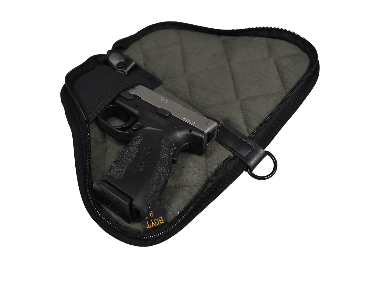 Boyt Harness Heart-Shaped Handgun Case with Pockets, Black, 10in,