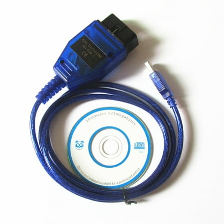 1M VAG COM KKL 409.1 OBD2 K-Line KWP2000 ISO9141 USB Cable FOR VW AUDI