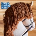 thumbnail image 2 of Large Hobby Horse – Show-Quality Stick Horse with Rhinestone Bridle, Removable Reins & Long Mane, 2 of 9