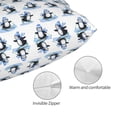 thumbnail image 3 of Fotbe Skiing Penguin Funny Funda de Almohada Decorativa Estilo Occidental, Lujo en Algodón, Fundas para Almohadas King, Cojín Estampado para Decoración del Hogar-14"x20", 3 of 6