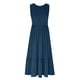 thumbnail image 5 of ICHUANYI Clearance Women's Fashion Round-Neck Sleeveless Solid Pockets Patchwork Pullover Dress(Navy, XXL) ICHUANYI WER2023080711365, 5 of 5
