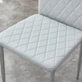 thumbnail image 6 of SESSLIFE Dining Chairs Set of 4, PU Leather Kitchen Chairs with Padded High Back for Kitchen Living Room Restaurant,Gray(Only 4 Chairs), 6 of 8