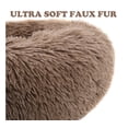 thumbnail image 2 of XXL - Calming Round Soft Dog Bed 100cm/39inches Extra Large Dogs Light Brown Khaki, 2 of 3