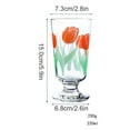thumbnail image 5 of 1pc Retro Beverage Cups Tulip Glass Stemware Pastoral Style Milk Cup, 5 of 8