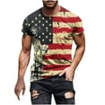 thumbnail image 2 of WAENQINLA Mens 4th of July T-Shirt American Flag 1776 USA Patriotic American Flag Shirts Short Sleeve Independence Day T Shirt, 2 of 5