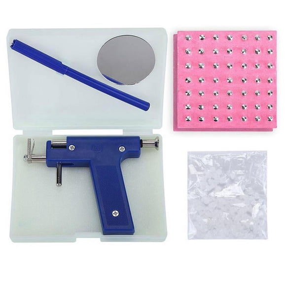 Ear Piercing Gun Kit with 98 Studs - Professional Body Piercing Tool for Ear Nose