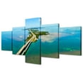thumbnail image 1 of TISHIRON 5PCS Framed Canvas Wall Art Set,50"x24" Atlantic Ocean Seascape Canvas Art Decor, 1 of 7
