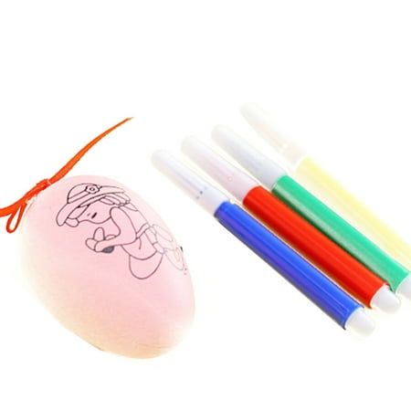 JOYFEEL Clearance 2019 Easter Gift Plastic DIY Painting Egg Toy Party Favors Egg with 4 Drawing Pens Ornament Toy Random Color Best Toy Gifts for Children (Best Vape Pen Under 30)
