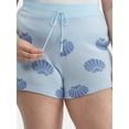 thumbnail image 4 of No Boundaries Intarsia Knit Shorts Coverup, 2.5'' Inseam, Women's, 4 of 5