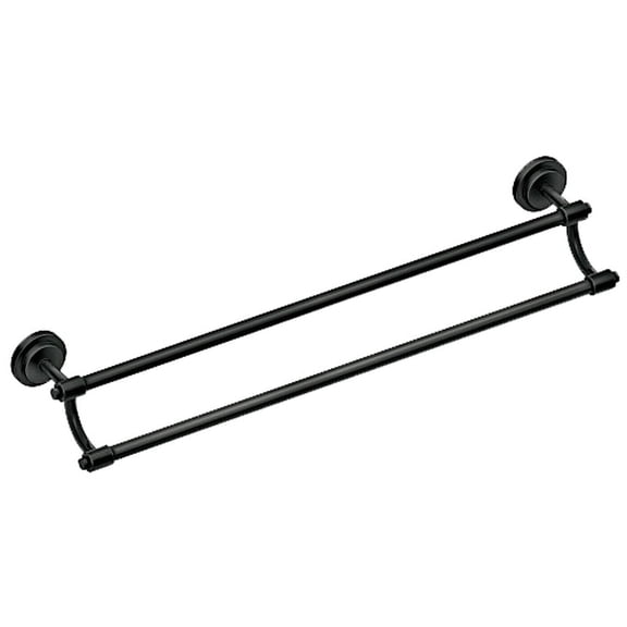 Open Box MOEN DN0722BL BAR TOWEL MATBLK 24IN