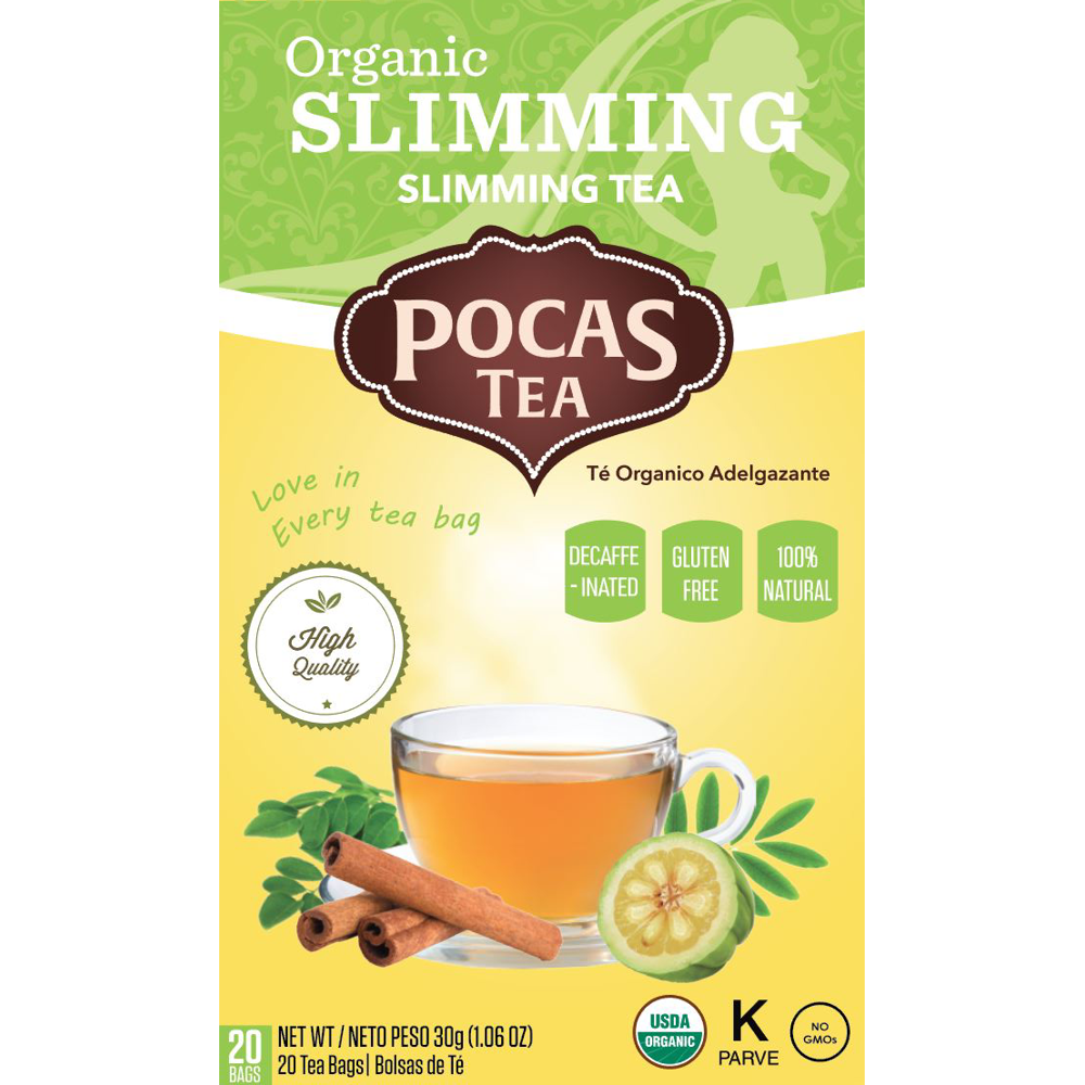 Pocas Organic Tea, Slimming, 1.06 Ounce, 20 Count (Pack of 6) Walmart
