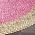 thumbnail image 4 of Jaipur Art And Craft Handmade 100x100 CM (3.33 x 3.33 Square feet)(39 x 39.00 Inch)Multicolor Round Jute AreaRug Carpet throw, 4 of 5