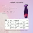 thumbnail image 6 of iiniim Women's Liturgical Praise Dance Long Sleeve Irregular Dress with Wide Leg Pants Choir Dancewear Purple XXL, 6 of 7