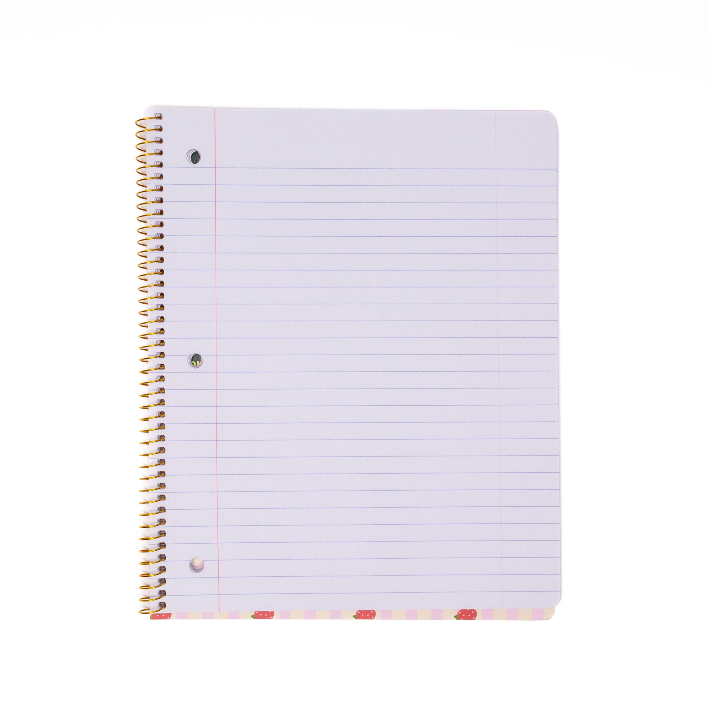 Ecokind by U Style Strawberry 1 Subject Notebook, Wide Rule, 8.5" x 10.5", 80 Sheets