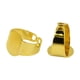 thumbnail image 3 of 10 unidades/lote de bases ajustables para anillos, bandejas, bases en blanco para joyería y manualidades DIY Oro, 3 of 9