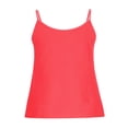 thumbnail image 5 of Scyoekwg Sleeveless Tops for Women Crewneck Cotton and Linen T Shirts Spaghetti Strap Camisole Tank Tops Casual Solid Color Vest Trendy Summer Loose Fit Blouse Red M, 5 of 8