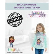 Dreamworks Gabbys Dollhouse Pandy Paws Kitty Fairy Cakey Cat Little Girls Fleece Half Zip Hoodie Toddler to Little Kid