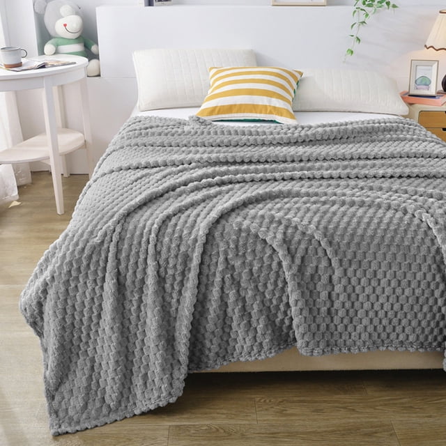 Yhmxh Bedding Solid Color Flannel Blanket Gift Gift Velvet Conditioning Blanket Casual Cover Blanket Solid Color Blanket 78.74x47.24 Inches Skin-friendly Throw Blanket Machine Washable Microfiber