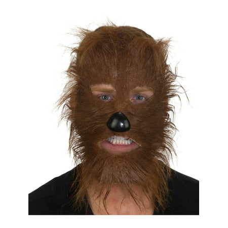 Adult's Furry Brown Werewolf Legendary Animal Mask Costume