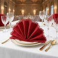 thumbnail image 5 of REGALWOVEN 6 Pack Cloth Napkins, Cotton Reusable with Tassel Table Dinner Napkins for Restaurant, Weddings, Events, and Parties Burgundy 18x18inch, 5 of 6