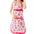 thumbnail image 1 of LOVEVER Kitchen Apron for Women Floral Aprons with Large Pockets Vintage Apron for Chef Baker Perfect for Cooking Baking for Kitchen Crafting BBQ Drawing, 1 of 2
