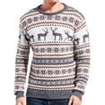 thumbnail image 1 of Chandail de Noël pour Hommes Rudolph Renne Vacances Festif Tricoté Cardigan Mignon Laid, 1 of 5