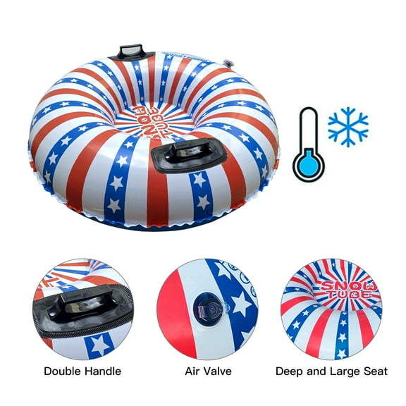 Snow Tube,Pvc Tube Thicken Snow Winter Snow Inflatable Pvc Tube Winter Tube Thicken Snow Mewmewcat With Handle Snow Sled Thicken Snow Winter Inflatable Snow Kids Inner Tubes Huiop