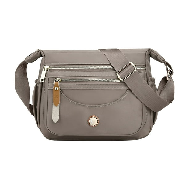 Mochila para Hombres Bolso de Hombro de Moda de Múltiples Capas, Bolso Crossbody Impermeable de Nylon de Gran Capacidad, Mochila Casual, Bolso de Trabajo, Adecuado Tanto para Hombres Como para Mujeres