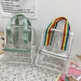 thumbnail image 1 of 2022 Clear Backpack Travel School Bag Security Unisex Fashion Women Backpack Transparent PVC Book Shoulder Bags, 1 of 10