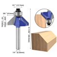 thumbnail image 5 of Eyech 4Pcs 45 Degree Chamfer Router Bit Set 1/4 Inch Shank Top End Bearing Bevel Edge Forming Router Bits -Cutting Length 1/4"" 5/16"" 3/8"" 1/2"", 5 of 5