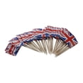thumbnail image 1 of Less Than 5 Party Toppers Toothpick Flag Cocktail Stick Wooden Toothpick Paper Flag Food Insert, 1 of 9