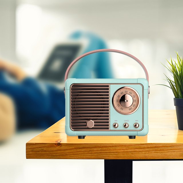 Retro Bluetooth-compatible Speaker Economic Subwoofer Decoration Mini Speakers for Electronic Product Accessories