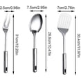 thumbnail image 3 of Kitchen Utensil Set, 7 Piece Kitchen Utensil Set, Stainless Steel Kitchen Utensil Set, Dishwasher Safe, Easy To Clean, For Cooking All Kinds Of Foods, 3 of 5