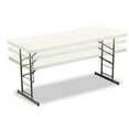 thumbnail image 2 of Adjustable Height Tables 72w x 30d x 25-35h Platinum, 2 of 3