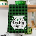 thumbnail image 6 of Lunxisen 1 Pcs Buffalo Plaid Clover St. Patrick's Day Kitchen Towels Dish Towels, Farmhouse Holiday Decoration Hand Towels(18*26in), 6 of 9