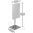 thumbnail image 4 of Minimalist Rectangular Free Standing Mirror Polished Nickel, 4 of 11
