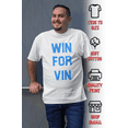 thumbnail image 2 of ShirtBANC Win For Vin Mens Shirt Legendary Baseball Broadcaster Tribute Tee, 2 of 5
