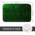 thumbnail image 2 of Honeii Green Sparkling Pattern Door Mat, Welcome Door Mats Outdoor Indoor, Stain and Fade Resistant, Non-Slip Entry Matfor Bedroom, Bathroom, Kitchen, 2 of 7