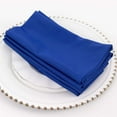 thumbnail image 2 of Efavormart 5 Pack Royal Blue Premium Scuba Cloth Napkins, Wrinkle-Free Reusable Dinner Napkins - 20"x20", 2 of 11