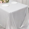 thumbnail image 6 of BalsaCircle 90x132 in Silver Sequin Dots Polyester Rectangle Tablecloth Party Events Reception Decorations Supplies, 6 of 8
