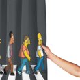 thumbnail image 4 of Simpsons Shower Curtain Bathroom Decor 72"X72" Printed Washable Shower Curtain With Hooks Plastic, 4 of 9